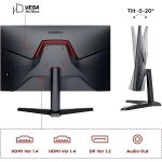 Koorui 23.8 24E3 IPS 1ms 165Hz HDMI, DisplayPort AdaptiveSync VESA 1080p Gaming Siyah Monitör