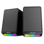 Mikado MD-178 2.0 3W*2 Siyah RGB Aydınlatmalı USB + 3.5mm USB 5V Hoparlör