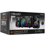 Mikado MD-BT28 5W+3W×2 BT,TF Card,USB, FM Radyo Siyah Led Işıklı Hoparlör