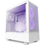 NZXT H5 Flow Edition RGB Beyaz Temperli Cam USB 3.2 ATX Mid Tower Kasa