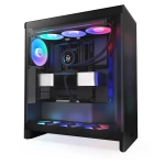 NZXT H7 Flow (2024) RGB Siyah Temperli Cam USB 3.2 ATX Mid Tower Kasa