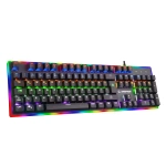 Rampage BYGAME-K1 RGB Led Frame Rainbow Mekanik Red Switch Gaming Oyuncu Klavyesi