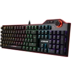 Rampage Hydra R6 Full Color RGB LED Blue Switch Aluminyum Kaplama Multimedia Mekanik Klavye