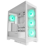 Rampage HYDRA V2 WHITE Type-C+USB3.0 Temperli 4*ARGB Infinity Fan+Hub E-ATX Exclusive Gaming Kasa