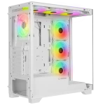 Rampage HYDRA V3 WHITE Camlı 7*12cm RGB Fan ATX Gaming Kasa