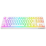 Rampage KB-R136 GHOST Beyaz Type-C Bağlantılı RGB Puding Tuşlu Red Switch US Gaming Oyuncu Klavye