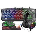 Rampage KM-404 ARGENTI Rainbow Gaming Combo Set (Klavye+Mouse+MousePad+Kulaklık)