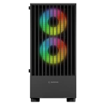 Rampage LYRA Mesh Temperli Camlı Siyah 3*12cm RGB Fan M-ATX Mid-T Gaming Oyuncu Kasası