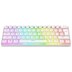 Rampage RADIANT K11 Beyaz Type-C Bağlantılı RGB Puding Tuşlu US Layout Red Switch Gaming Klavye