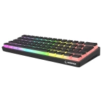 Rampage RADIANT K11 Siyah Type-C Bağlantılı RGB Puding Tuşlu US Layout Red Switch Gaming Klavye