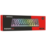 Rampage RADIANT K11 Siyah Type-C Bağlantılı RGB Puding Tuşlu US Layout Red Switch Gaming Klavye