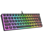 Rampage RADIANT K11 Siyah Type-C Bağlantılı RGB Puding Tuşlu US Layout Red Switch Gaming Klavye