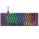 Rampage REBEL Siyah Low Profile RED SWITCH Mekanik Gaming Oyuncu Klavye US Layout English Rainbow