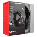 Rampage RM-K6 STARK PLUS USB 7.1 Double RGB Efektli Metalik Gri Surround Gaming Oyuncu Mikrofonlu Kulaklık