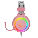 Rampage SN-R10 ALQUIST Pembe 3,5mm RGB Gaming Oyuncu Mikrofonlu Kulaklık