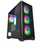 Rampage VORTEX V3 Siyah Mesh Temperli Cam 4*RGB Fan + Hub E-ATX Gaming Kasa