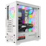 Rampage VOYAGER 750W 80+ BRONZE Beyaz 4*RGB Fan ATX Mid-T Gaming Oyuncu Kasası