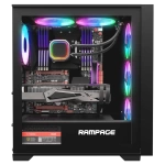 Rampage VOYAGER 750W 80+ BRONZE Siyah 4*RGB Fan ATX Mid-T Gaming Oyuncu Kasası