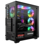 Rampage VOYAGER 750W 80+ BRONZE Siyah 4*RGB Fan ATX Mid-T Gaming Oyuncu Kasası