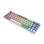 Rampage Yoru Mini RGB Red Switch Mekanik Beyaz/Gri Kablosuz Gaming Klavye