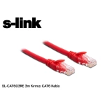 S-link SL-CAT603RE 3m Kırmızı CAT6 Kablo CAT6 Kablo