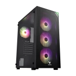 FSP Vento VG3400S RGB Temperli Cam USB 3.0 Mesh Siyah ATX Hyper Pro H3-650 80+ Bronze Gaming Kasa