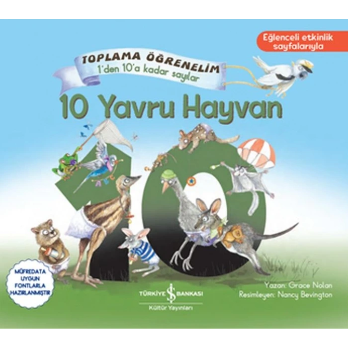 10 Yavru Hayvan - Toplama Öğrenelim 1den 10a Sayılar