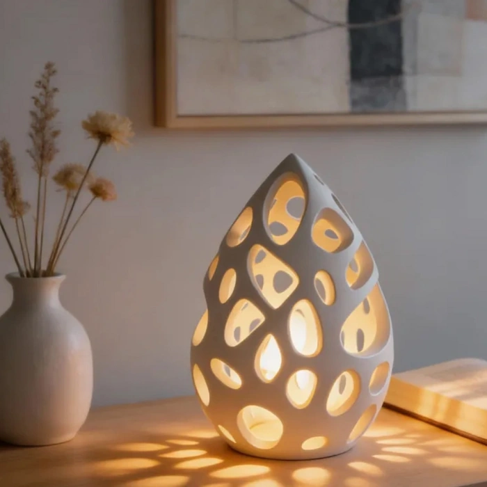 Modern Geometrik Dekoratif Mumluk – Minimal Tasarım