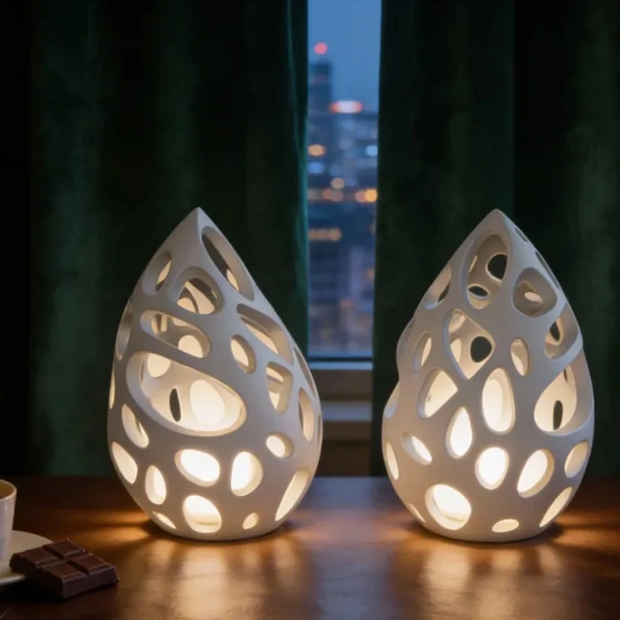 Modern Geometrik Dekoratif Mumluk – Minimal Tasarım