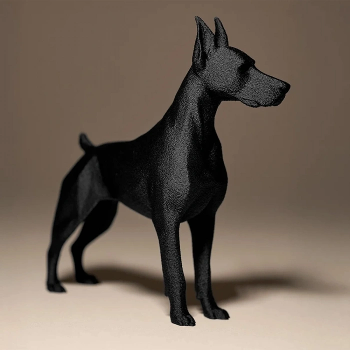 Modern Doberman Figürü – Güçlü ve Zarif Dekor Objesi