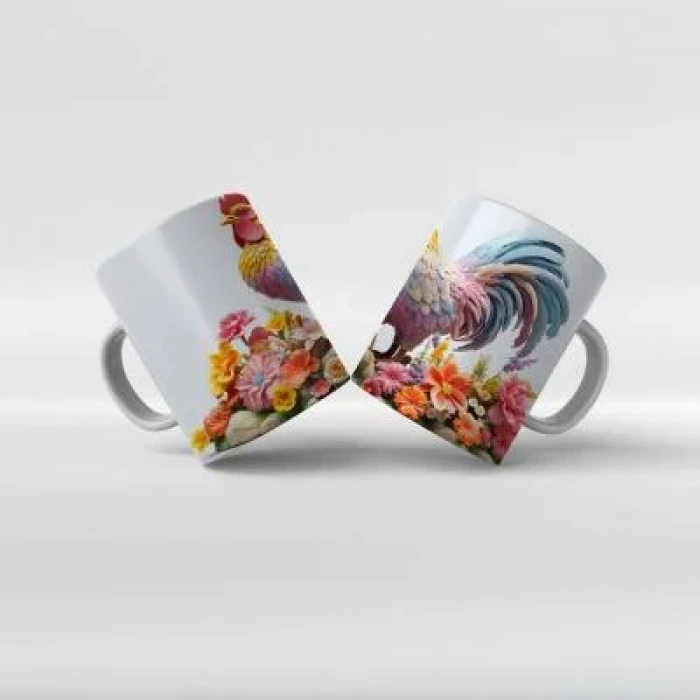 Baskılı Kupa Bardak Hayvan Temaları - 05