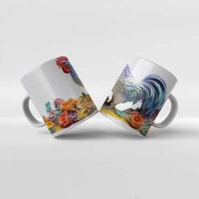 Baskılı Kupa Bardak Hayvan Temaları - 06