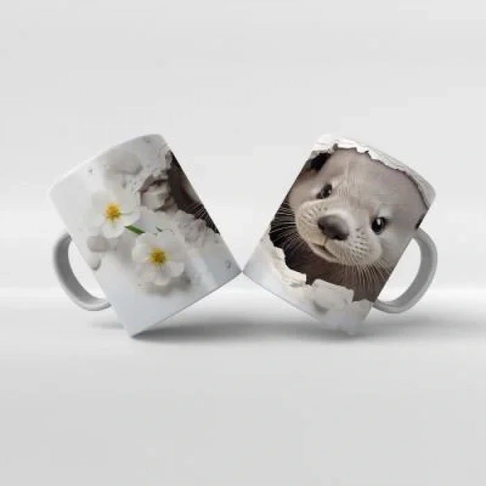 Baskılı Kupa Bardak Hayvan Temaları - 07