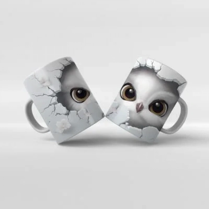 Baskılı Kupa Bardak Hayvan Temaları - 13