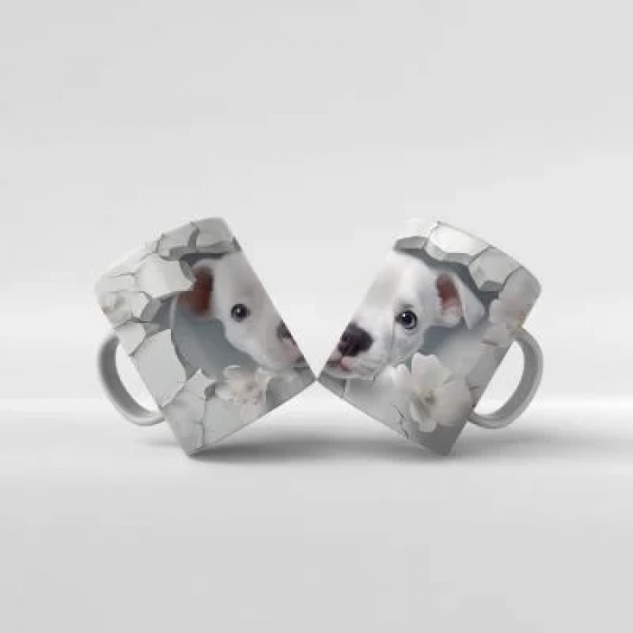 Baskılı Kupa Bardak Sevimli Köpekler- K02