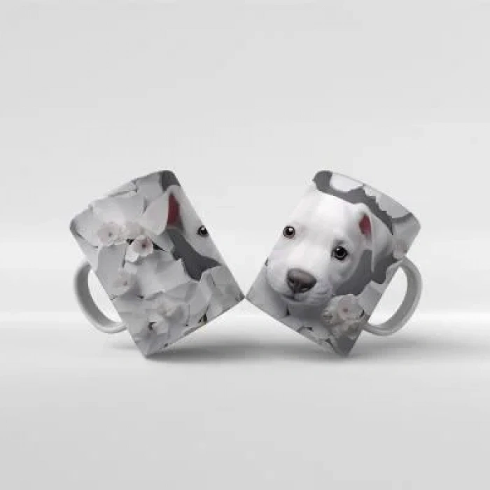 Baskılı Kupa Bardak Sevimli Köpekler - K03