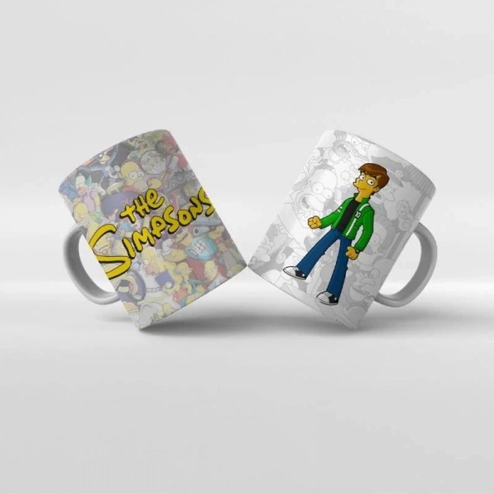 Baskılı Kupa Bardak The Simpsons Karakterleri - Y14