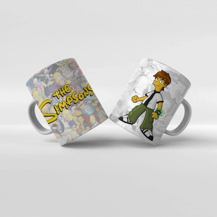 Baskılı Kupa Bardak The Simpsons Karakterleri - Y15