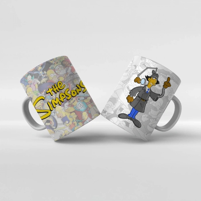 Baskılı Kupa Bardak The Simpsons Karakterleri - Y17