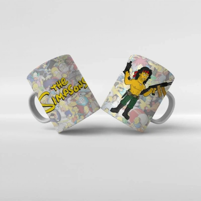 Baskılı Kupa Bardak The Simpsons Karakterleri - Y6