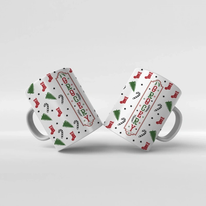 Baskılı Kupa Bardak Yeni Yıl Teması - 113