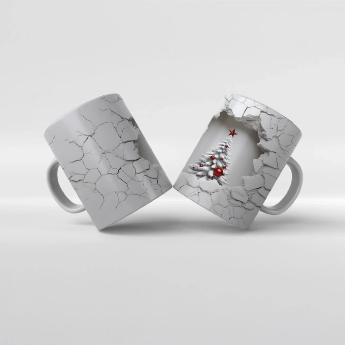 Baskılı Kupa Bardak Yeni Yıl Teması - 37