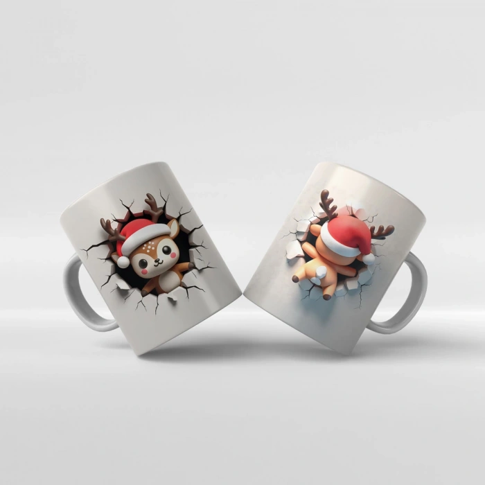 Baskılı Kupa Bardak Yeni Yıl Teması - 84