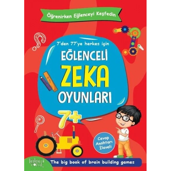 Eğlenceli Zeka Oyunları - Kırmızı Kitap - Öğrenirken Eğlenceyi Keşfedin