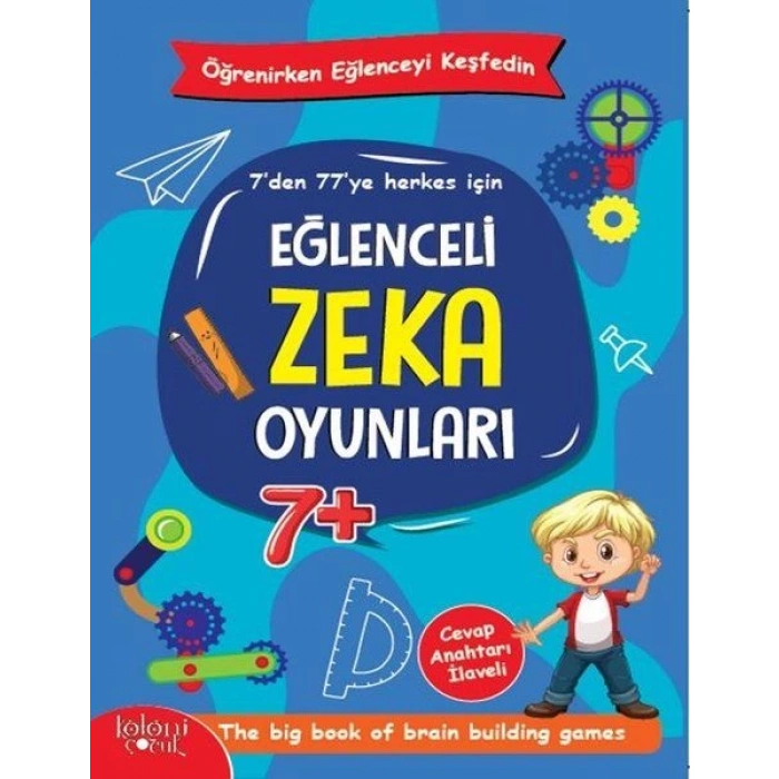 Eğlenceli Zeka Oyunları - Mavi Kitap -Öğrenirken Eğlenceyi Keşfedin