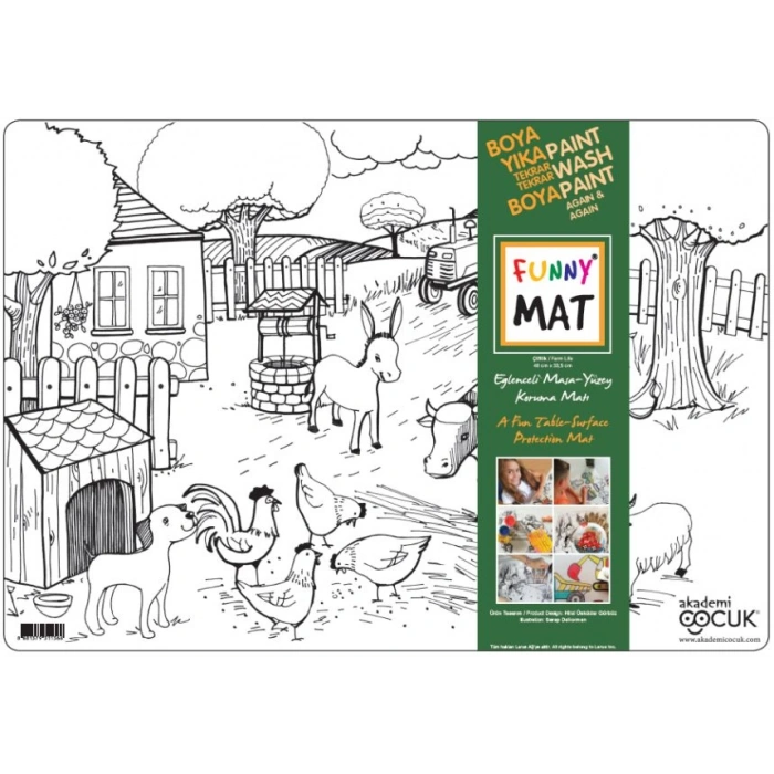 Funny Mat - Çiftlik - 33,5x48cm