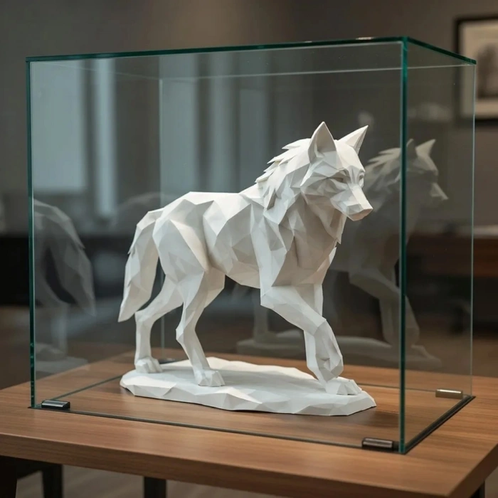 Low Poly Kurt Figürü | 3D Baskı Dekoratif Heykel