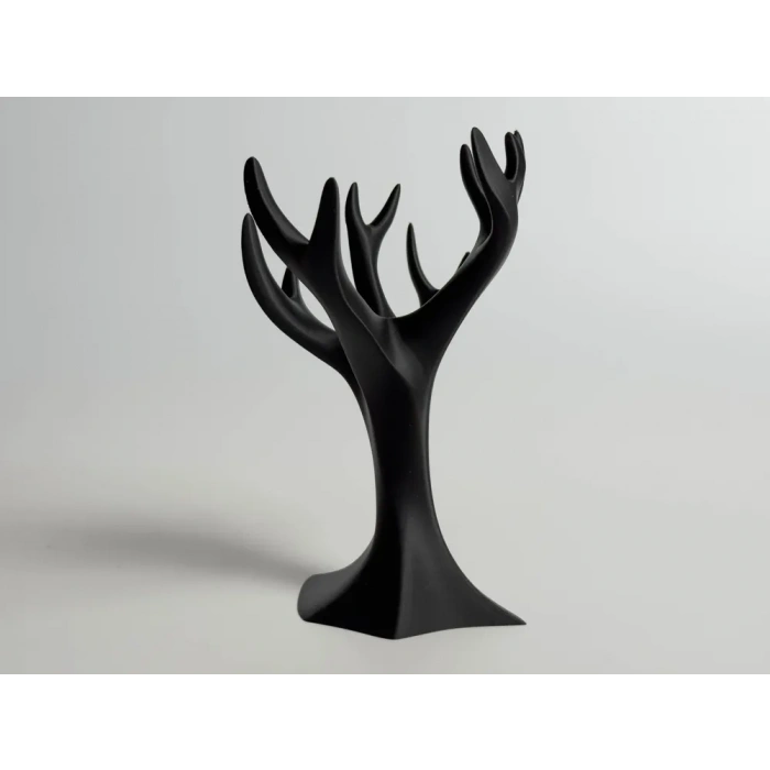Modern Geyik Boynuzu Takı & Anahtarlık Standı (2’li Set)