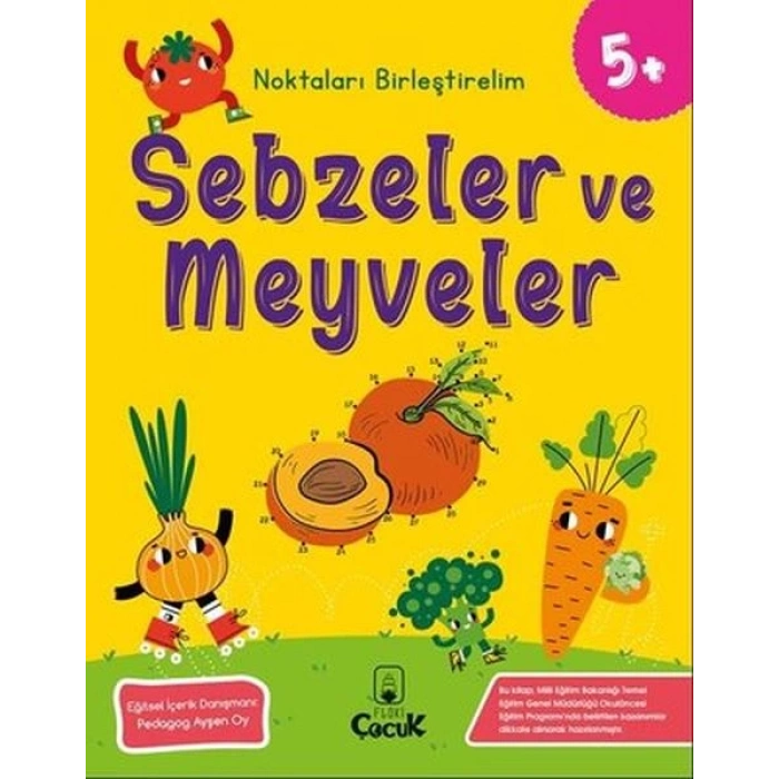 Noktaları Birleştirelim - Sebzeler ve Meyveler +5 Yaş