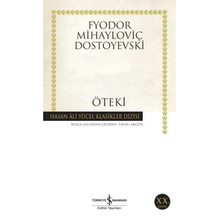 Öteki - Hasan Ali Yücel Klasikleri